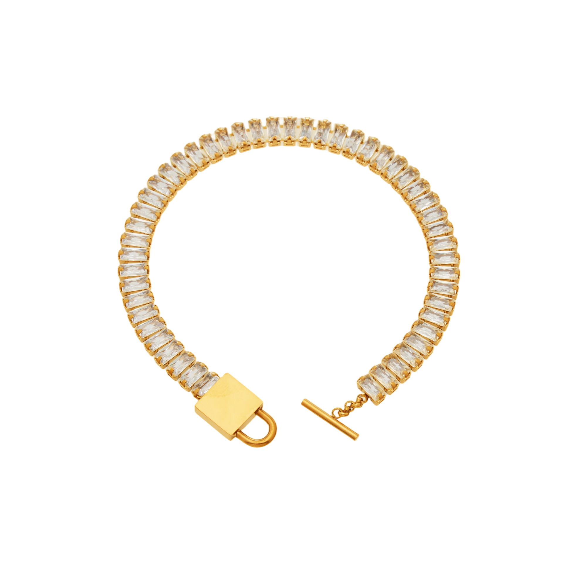 Stainless Steel Crystal Bracelet 505058