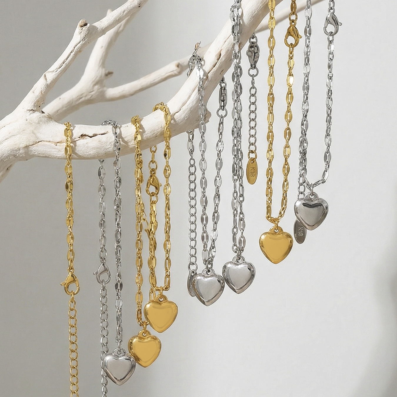 Heart Charm Chain Bracelets 505067