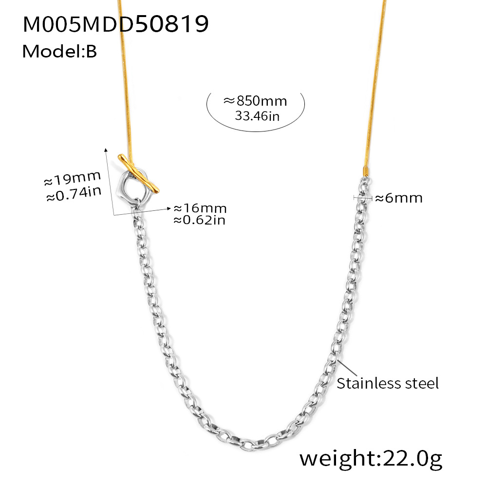 Minimalist Chain Pendant Necklace 501097