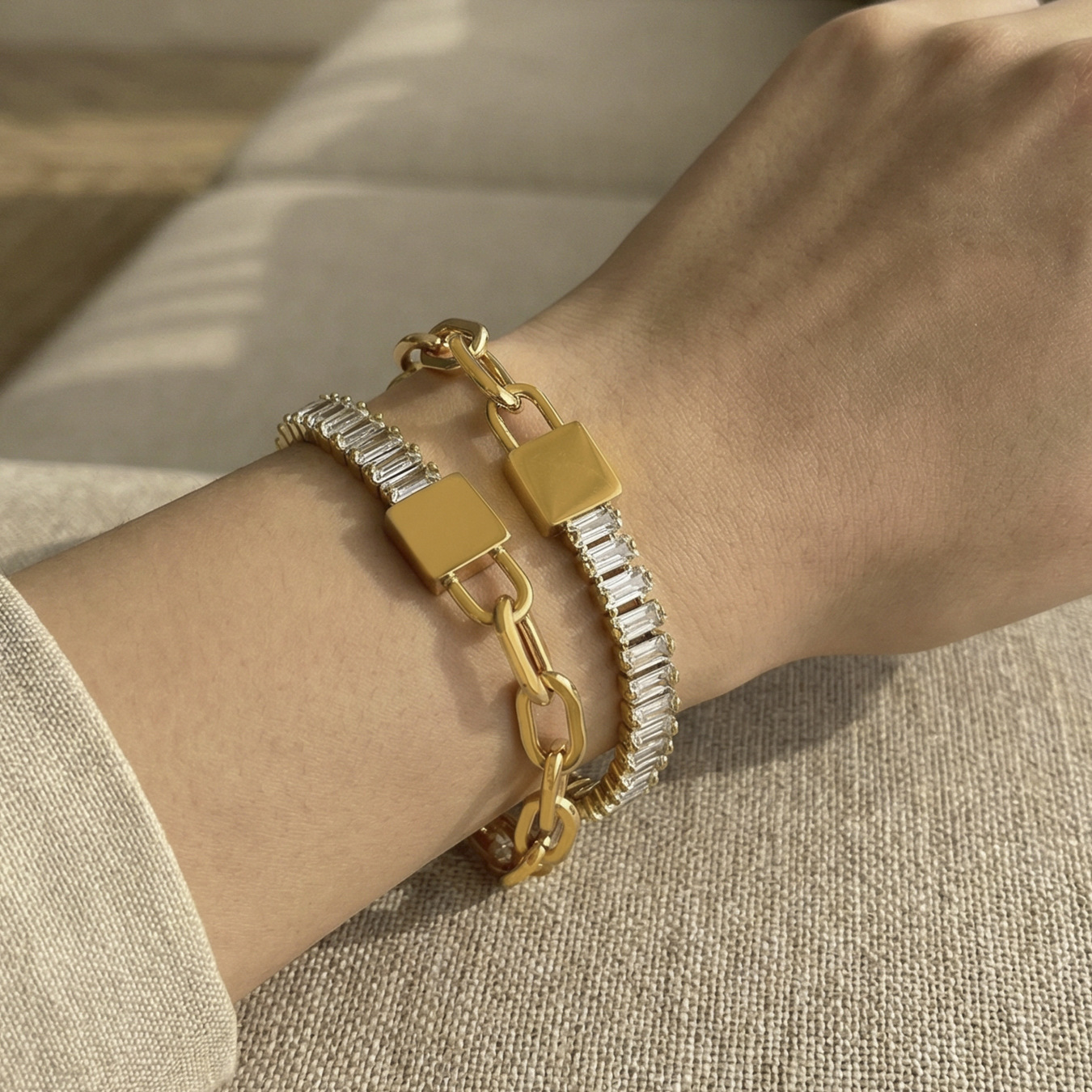 Gold Chain Stainless Steel Bracelet 505059