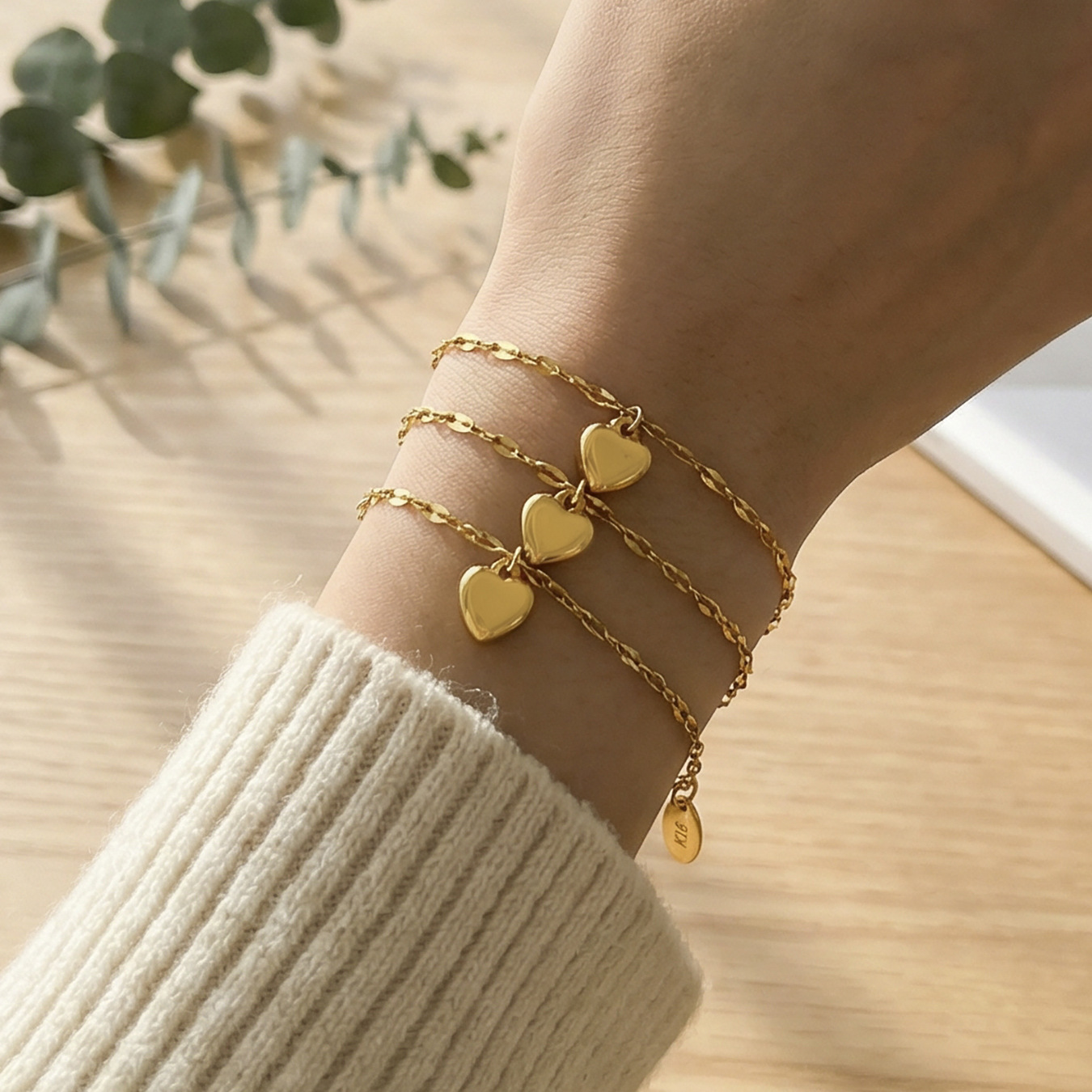 Heart Charm Chain Bracelets 505067