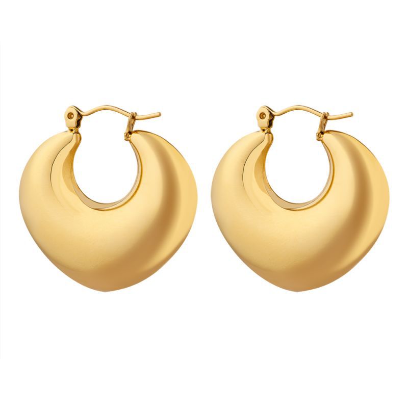 18K Gold Plated Stainless Steel Earrings Wholesale 502035