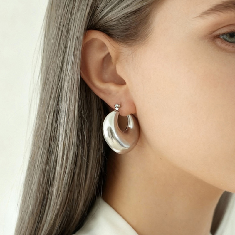 18K Gold Plated Stainless Steel Earrings Wholesale 502035