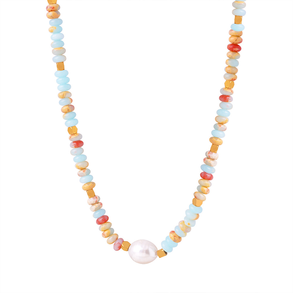 Beaded Gemstone Necklace 501100