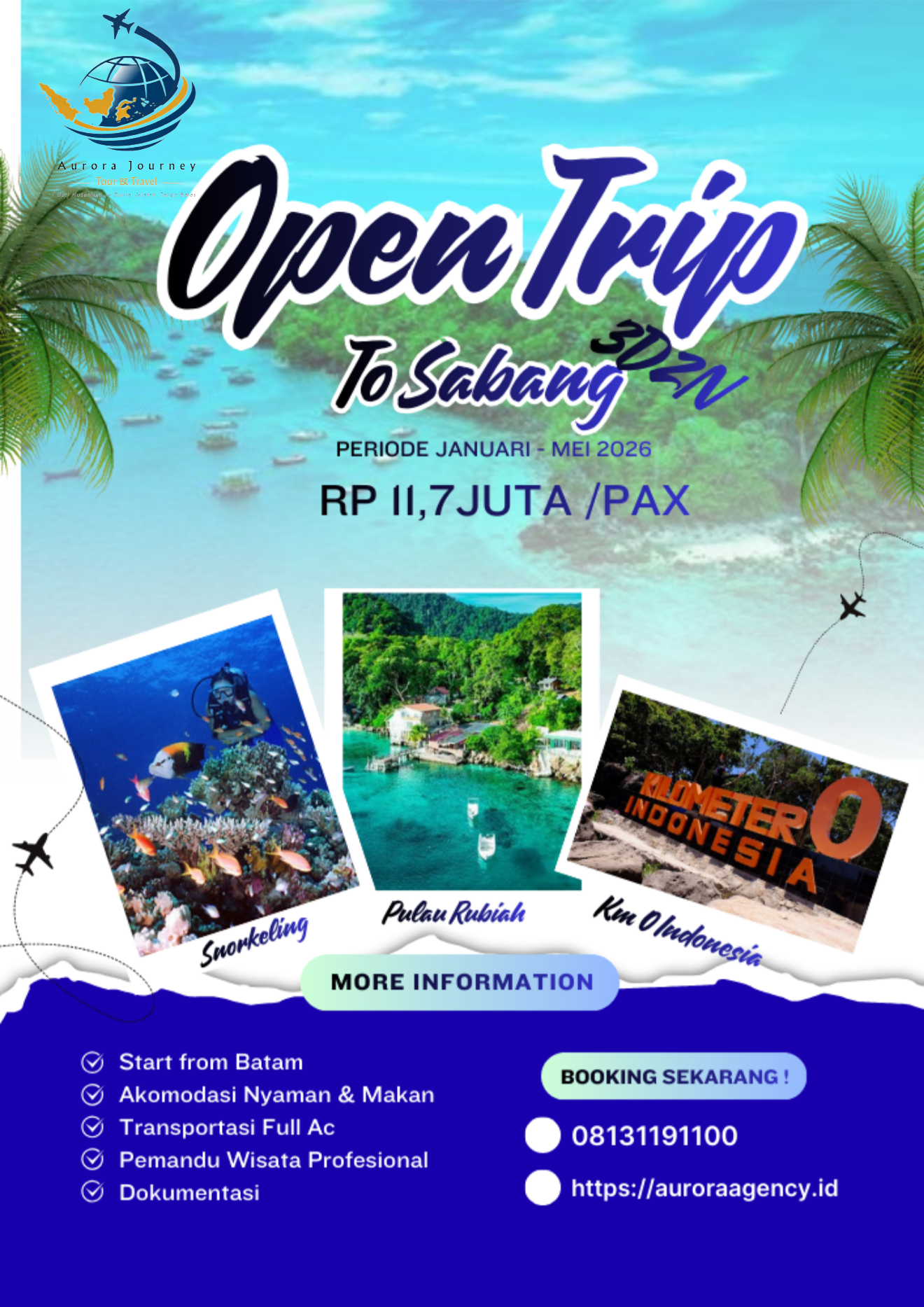 OPEN TRIP TO SABANG 3D2N