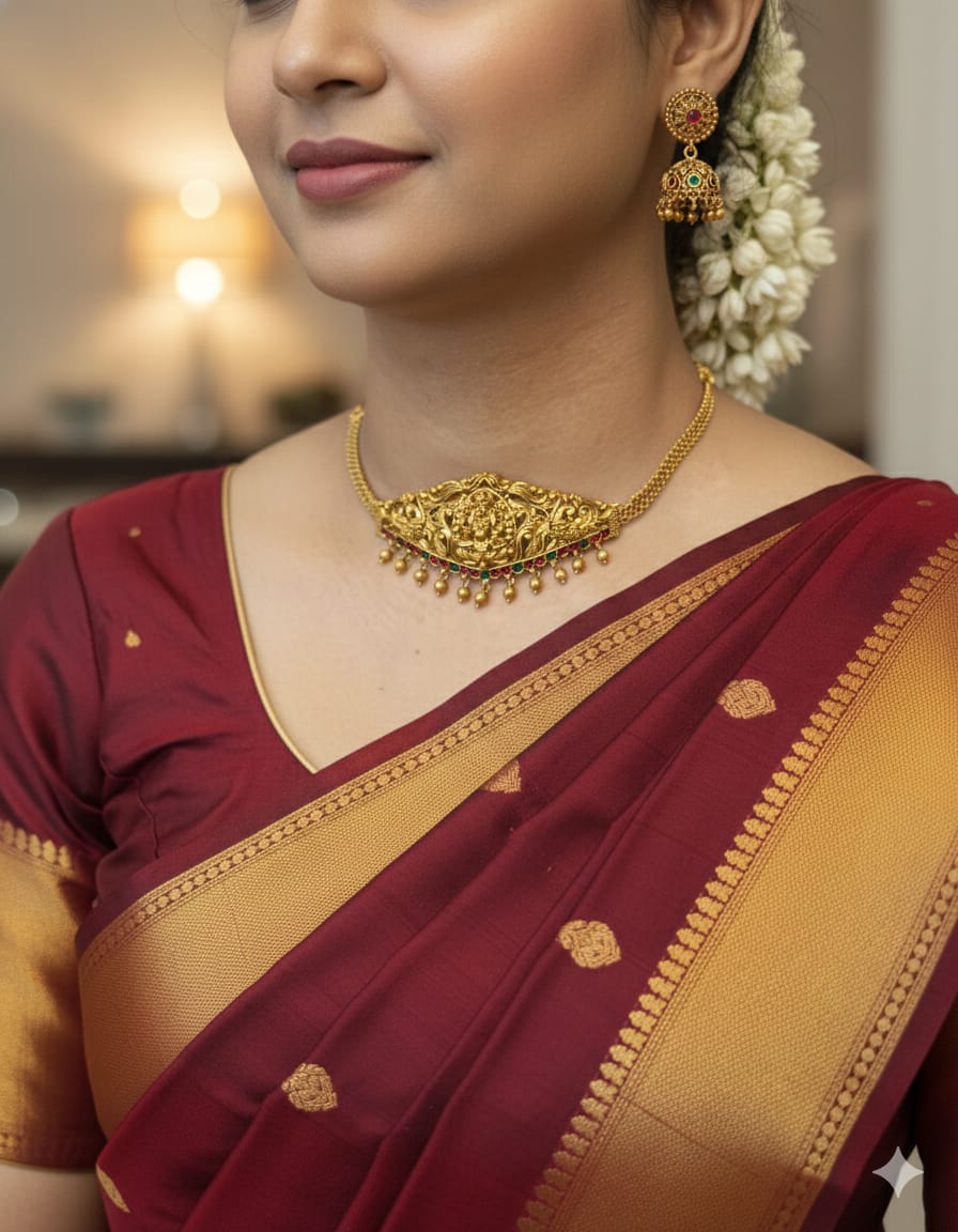 Goddess Antique Choker with matching earrings
