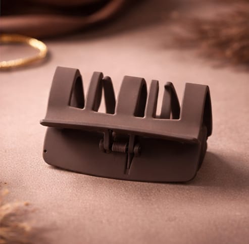 Matte Brown Hair Claw Clip