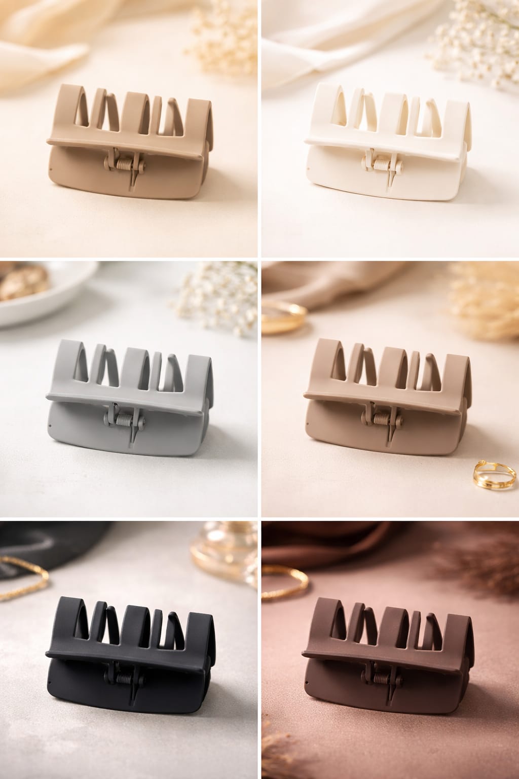 Matte Hair Claw Clip- Random color will be shipped