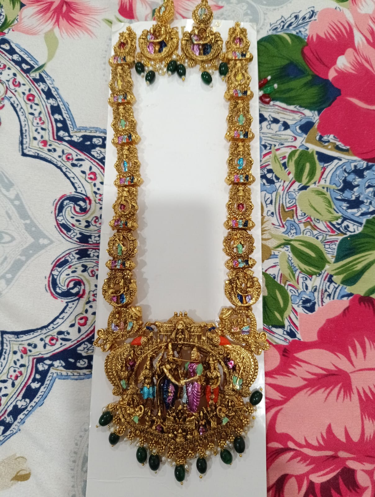 Antique Srinivasa Kalyanam Haram Temple Jewelry Set