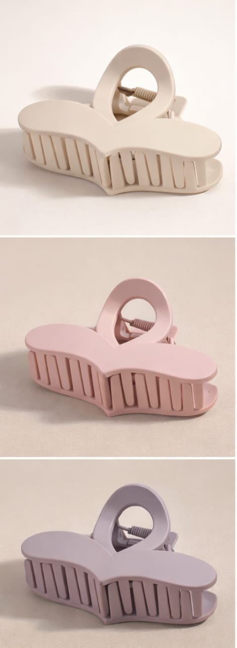 Premium Matte Hair Claw Clip- Single Random color will be shipped