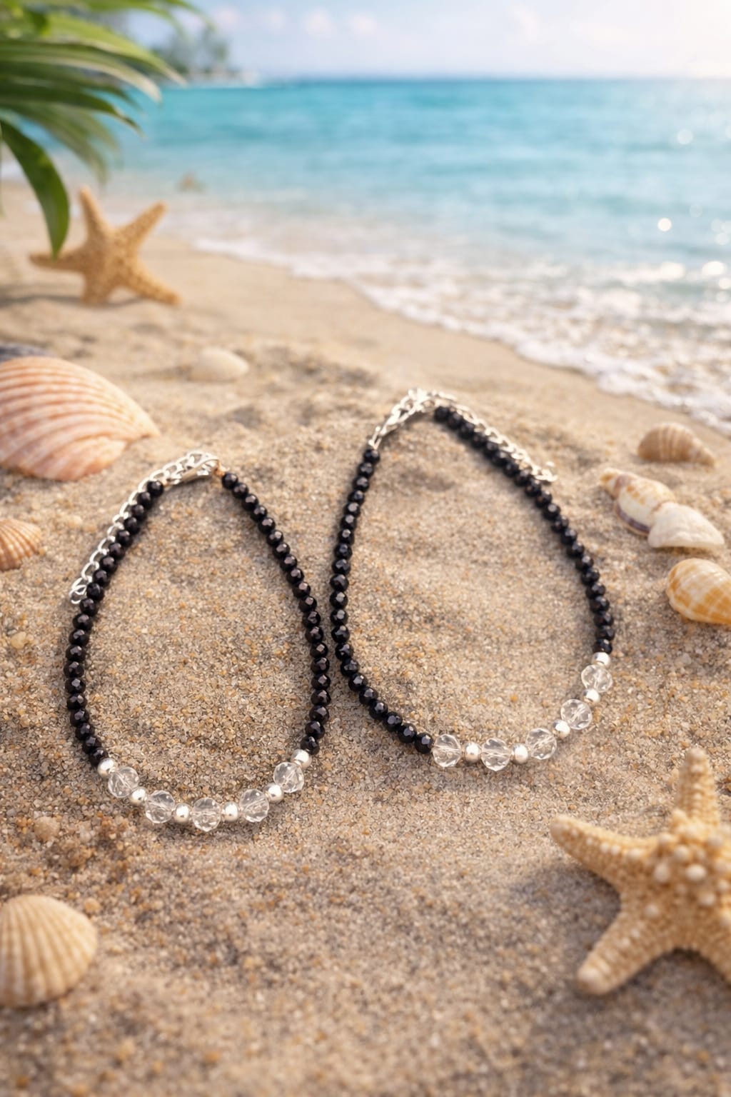 Crystal Bead Beach Anklet