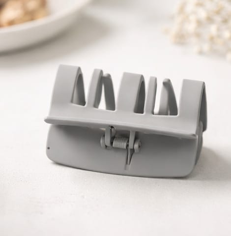 Matte Gray Hair Claw Clip