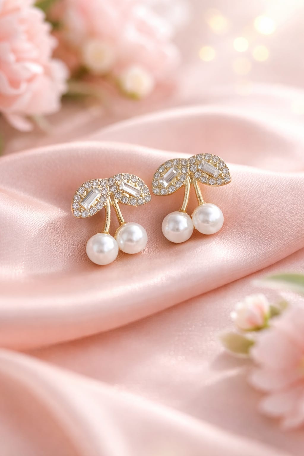 Pearl Cherry Earrings