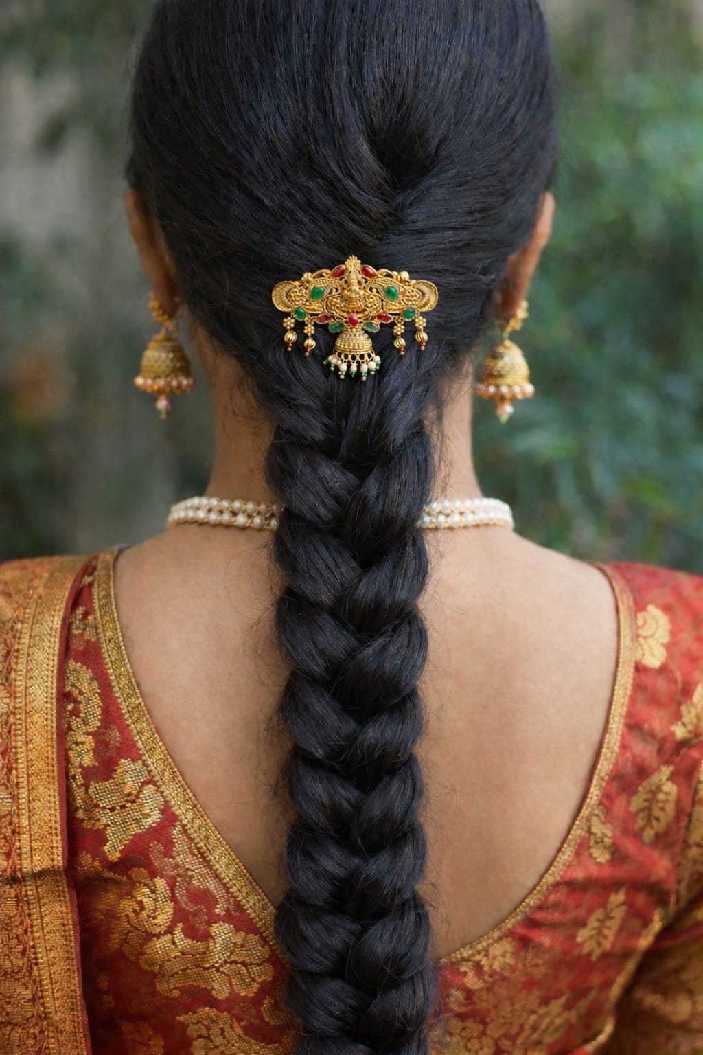 Premium Antique Goddess Gold Hair Clip