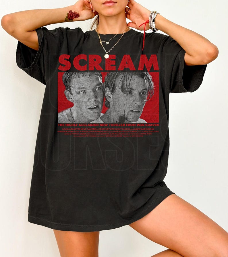 Vintage Style Scream Shirt, Scream T-Shirt, Unisex Shirt