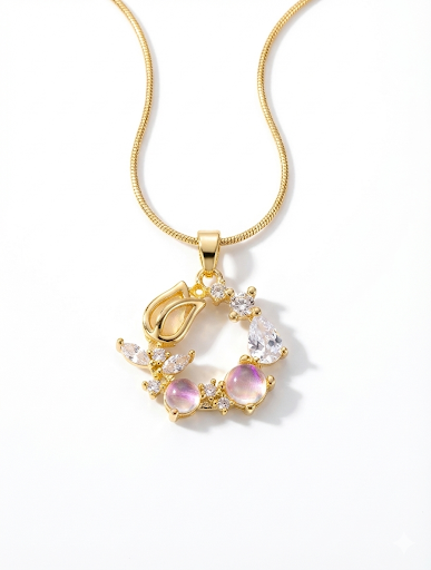 Elegant Gold Pendant Necklace