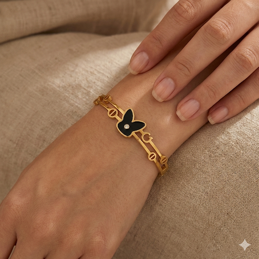 Golden Bunny Bracelet