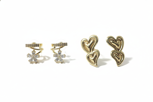 Elegant Gold plated Earrings Set