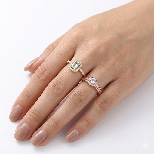 Elegant Gold Plated and Rose Gold Rings