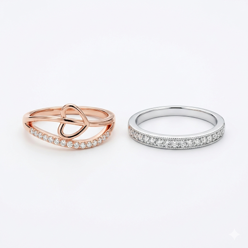 Elegant Dual Ring Set
