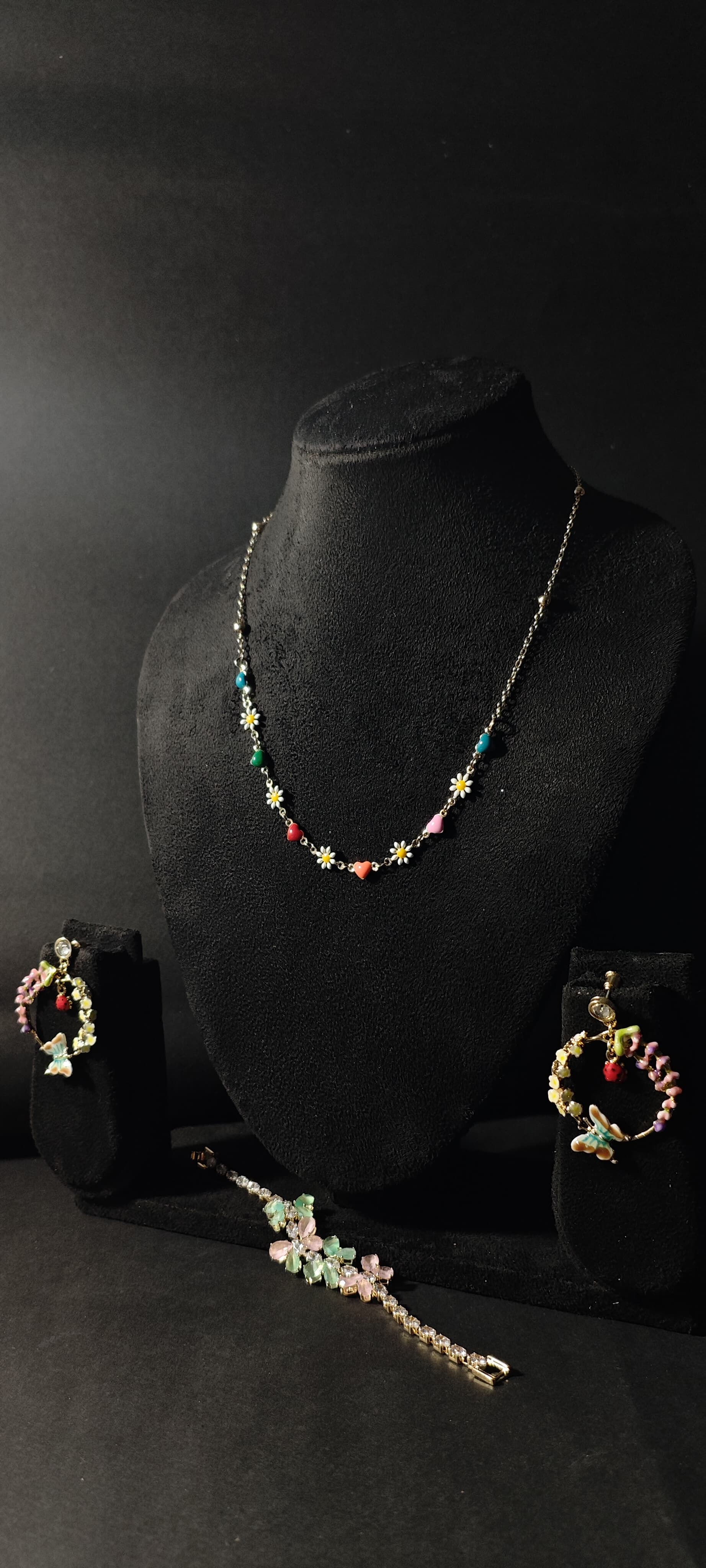 Floral Beaded Jewelry Set