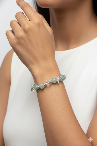 Green Jade Butterfly Bracelet