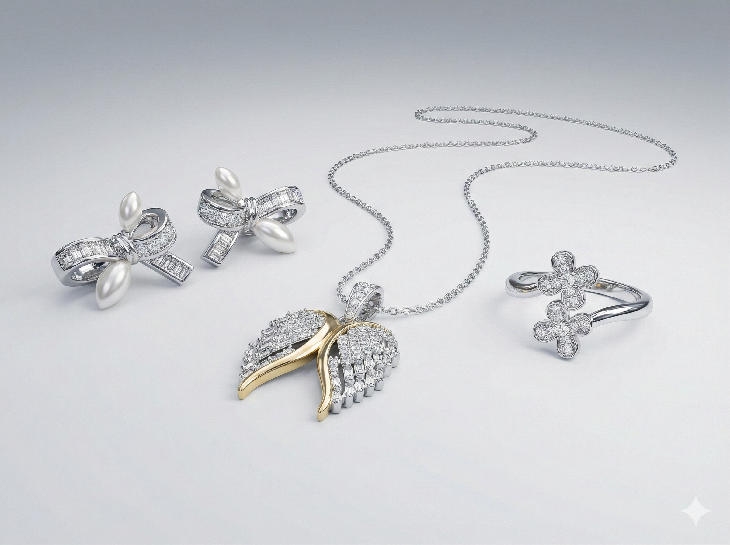 Elegant artificial Diamond Jewelry Set