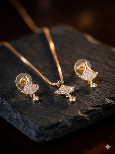 Elegant Gold Plated Jewelry Set