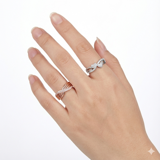Elegant Adjustable Rings Set