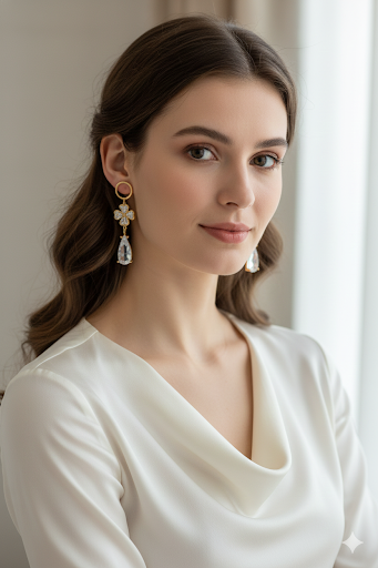 Elegant Crystal Drop Earrings