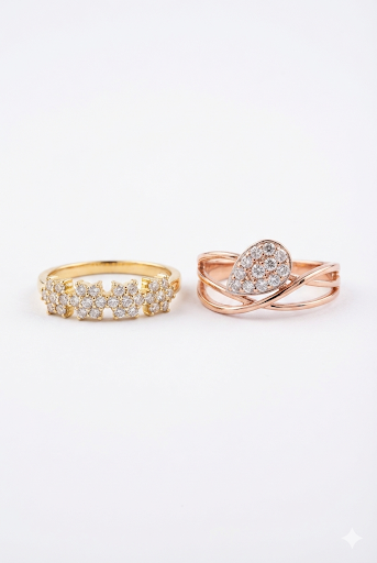 Elegant Diamond Ring Set
