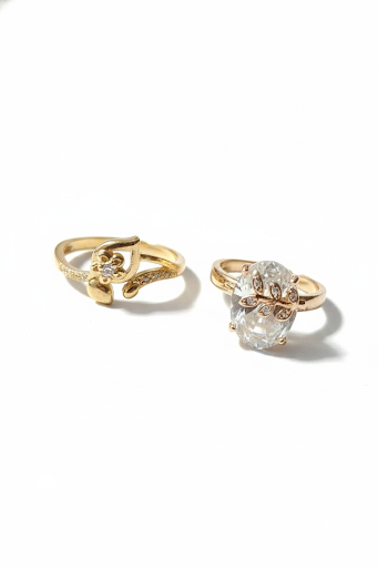 Gold plated Rings Set