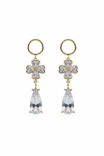 Elegant Crystal Drop Earrings