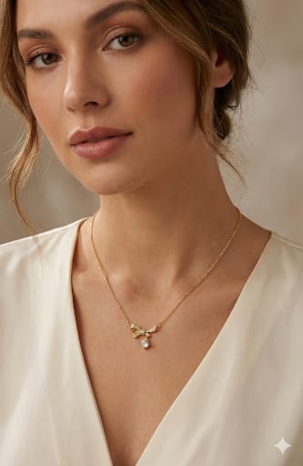 Lunaleaf’s TheBow Pendant Necklace