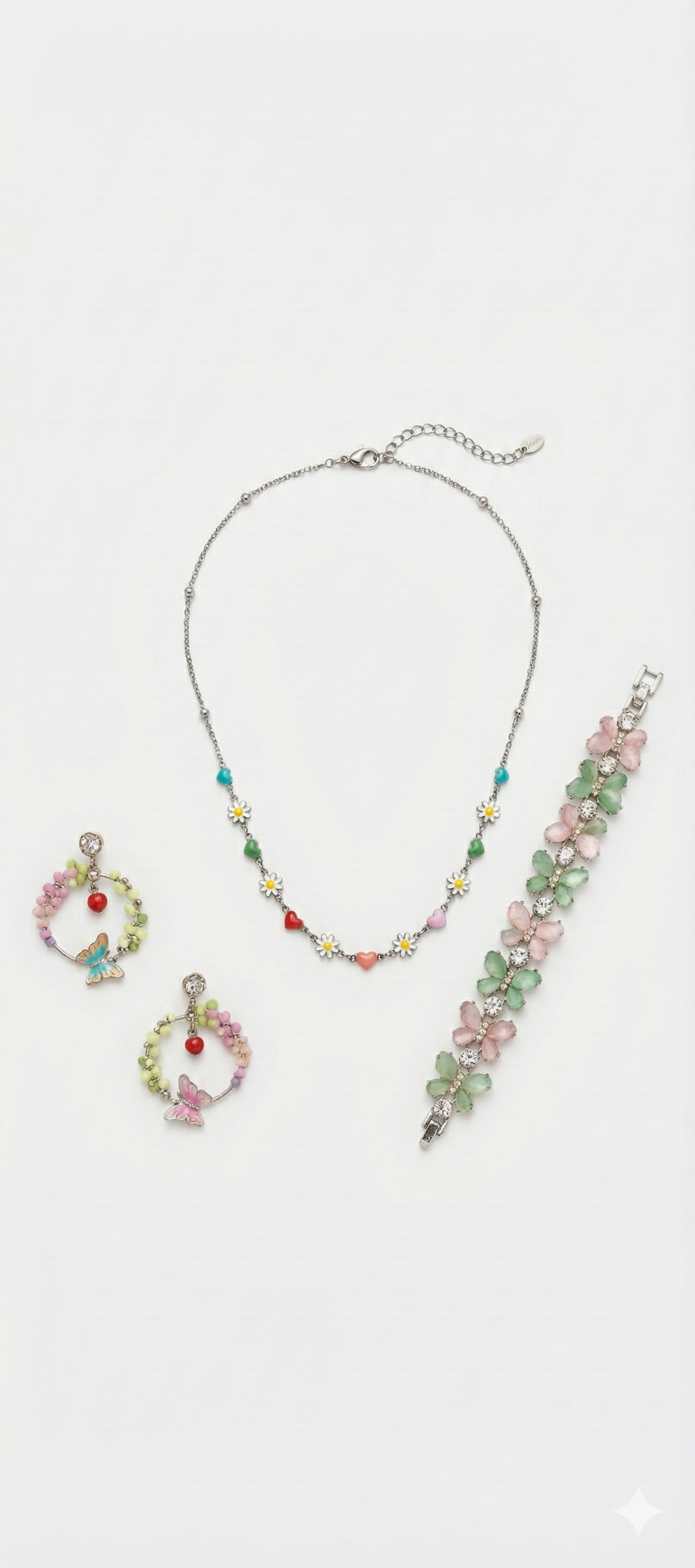 Floral Beaded Jewelry Set