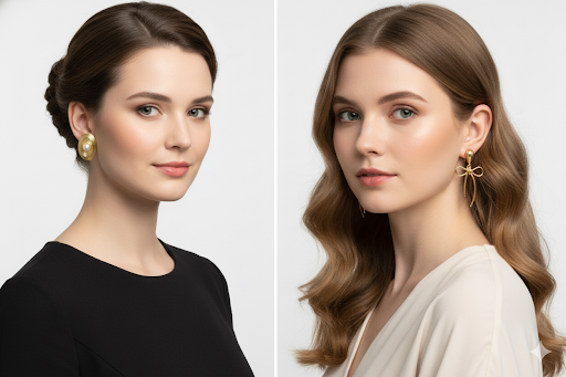 Elegant Gold plated Earrings Set