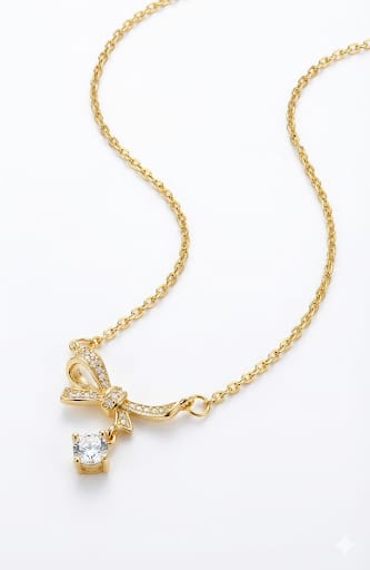 Lunaleaf’s TheBow Pendant Necklace