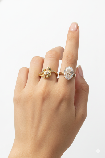 Gold plated Rings Set