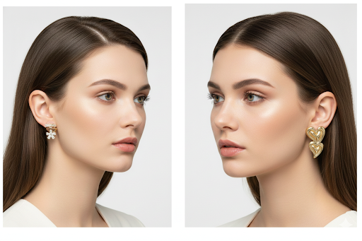 Elegant Gold plated Earrings Set