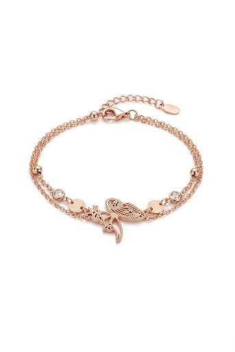 Rose Gold Dragonfly Bracelet