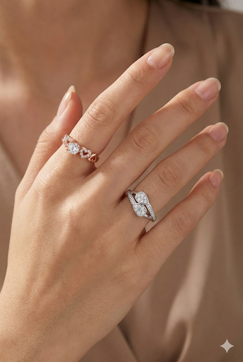 Elegant Adjustable Rings Set