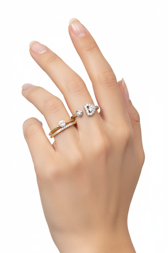 Elegant Diamond Accent Ring Set