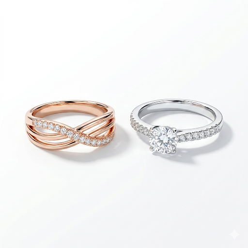 Luxury Diamond Ring Set