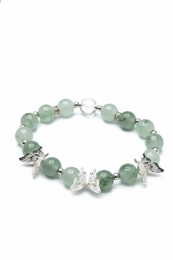 Green Jade Butterfly Bracelet