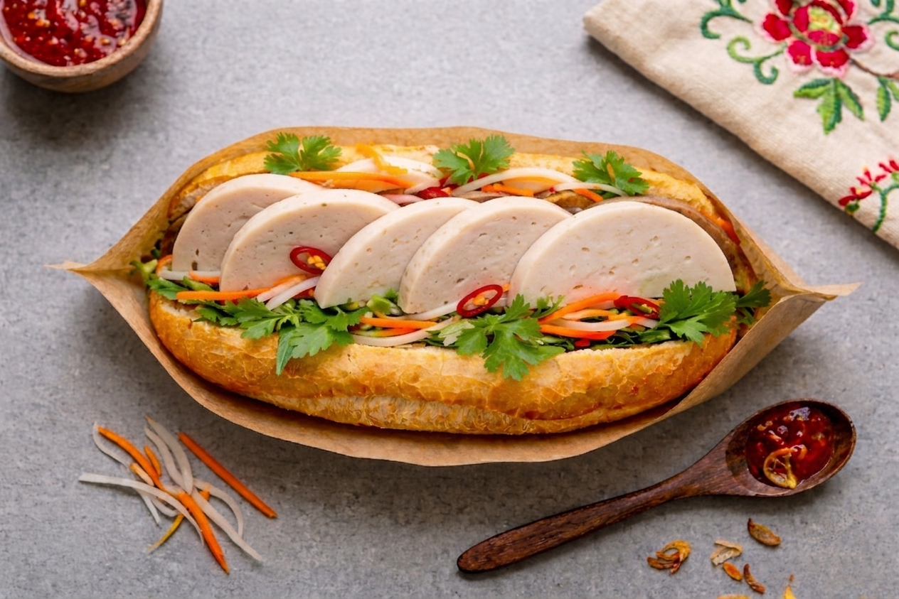 Bánh mì pate chả lụa
