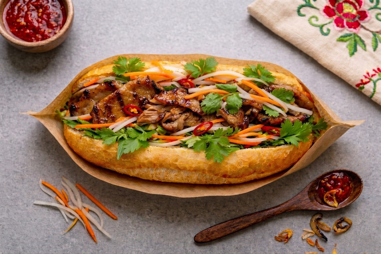 Bánh mì thịt nướng
