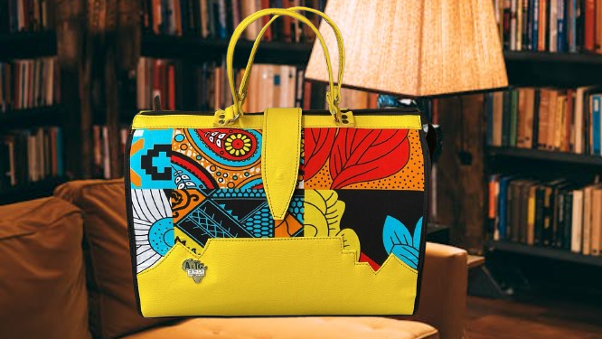Bold Afro-Print Handbag