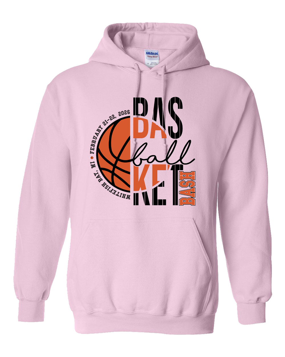 Basketball Bash Custom Pink Hoodie