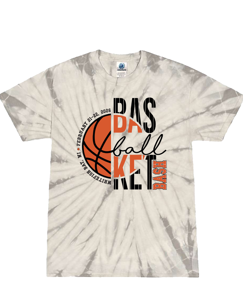 Basketball Bash Custom Tie-Dye T-Shirt