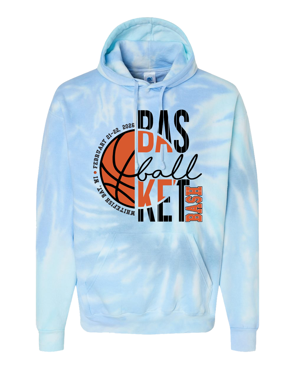 Basketball Bash Custom Tie-Dye Hoodie